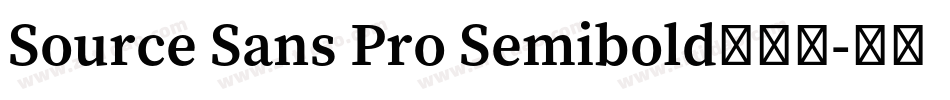 Source Sans Pro Semibold手机版字体转换